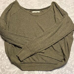 We The Free Olive Crew Neck Sweater